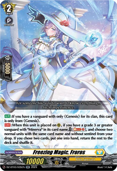 Freezing Magic, Froros, DZ-BT03: Dimensional Transcendence DZ-BT03/035EN