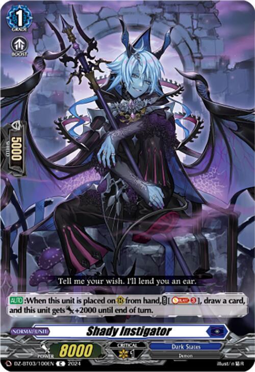 Shady Instigator, DZ-BT03: Dimensional Transcendence DZ-BT03/100EN