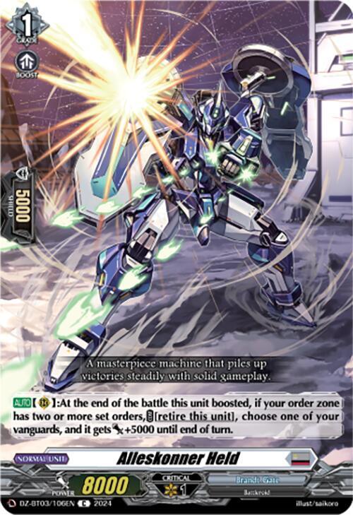 Alleskonner Held, DZ-BT03: Dimensional Transcendence DZ-BT03/106EN