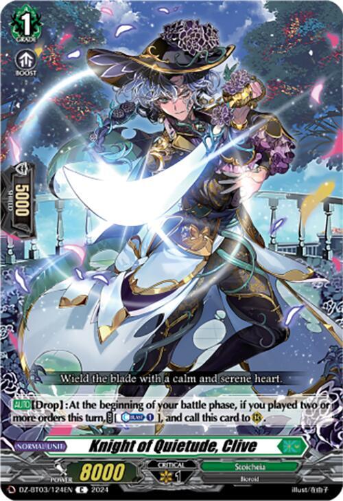 Knight of Quietude, Clive, DZ-BT03: Dimensional Transcendence DZ-BT03/124EN