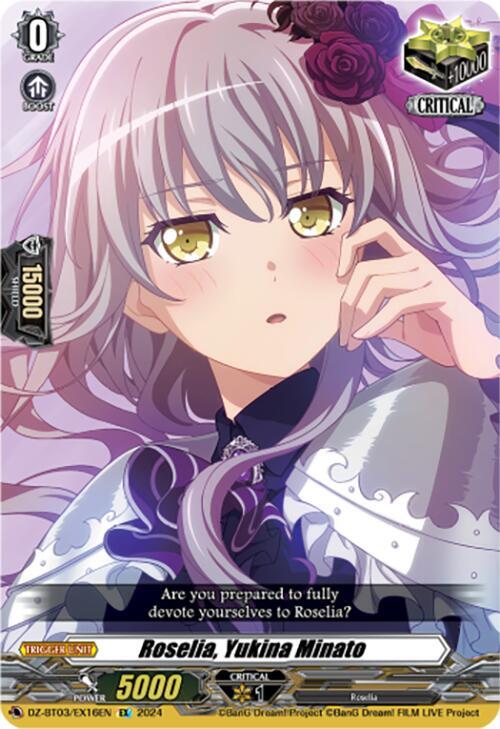 Roselia, Yukina Minato (EX), DZ-BT03: Dimensional Transcendence DZ-BT03/EX16EN