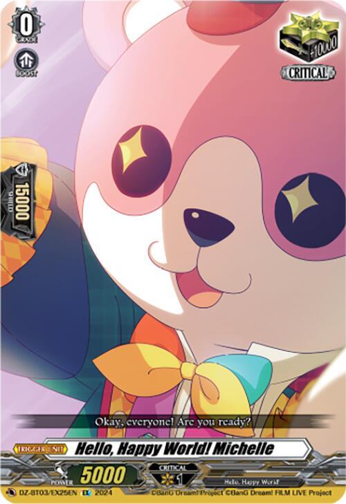 Hello, Happy World! Michelle (EX), DZ-BT03: Dimensional Transcendence DZ-BT03/EX25EN
