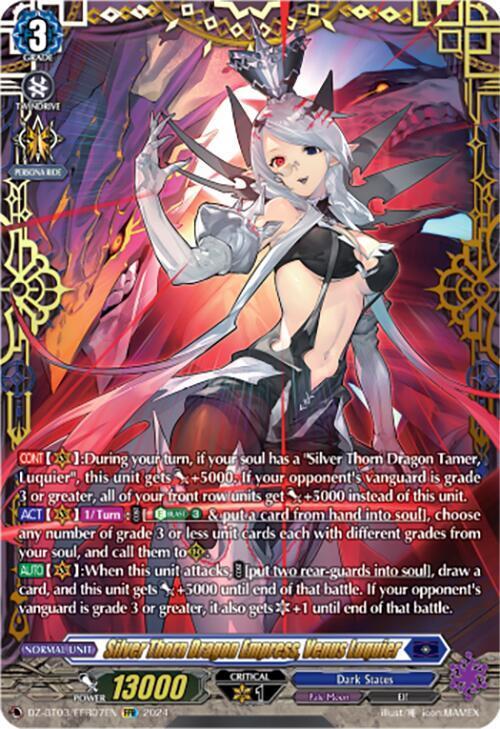 Silver Thorn Dragon Empress, Venus Luquier (FFR), DZ-BT03: Dimensional Transcendence DZ-BT03/FFR07EN
