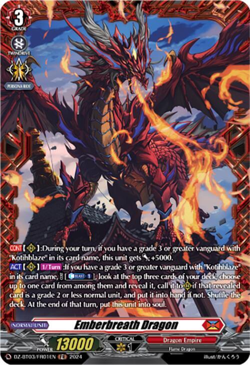Emberbreath Dragon (FR), DZ-BT03: Dimensional Transcendence DZ-BT03/FR01EN