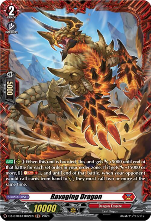 Ravaging Dragon (FR), DZ-BT03: Dimensional Transcendence DZ-BT03/FR02EN