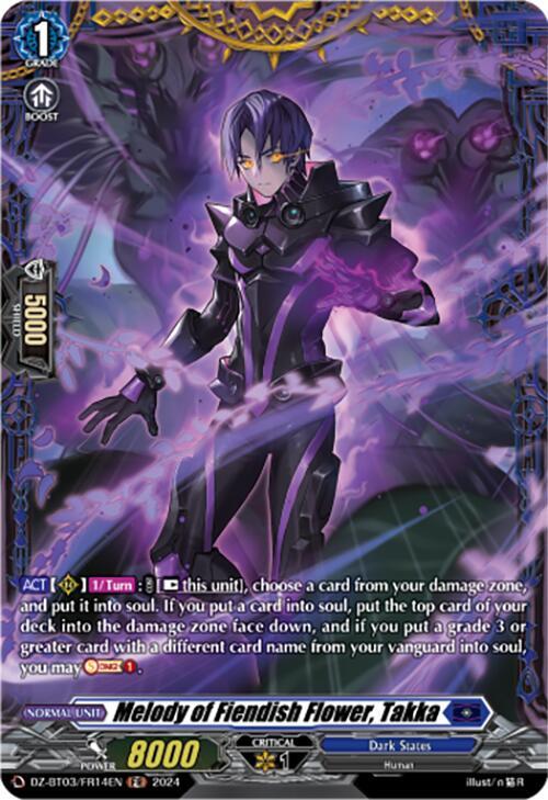 Melody of Fiendish Flower, Takka (FR), DZ-BT03: Dimensional Transcendence DZ-BT03/FR14EN