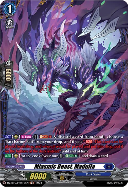 Miasmic Beast, Madulla (FR), DZ-BT03: Dimensional Transcendence DZ-BT03/FR16EN