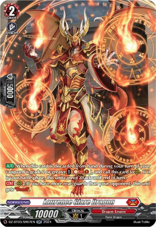 Laurence Glare Dragon (SR), DZ-BT03: Dimensional Transcendence DZ-BT03/SR07EN