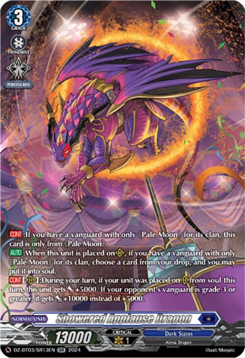 Showered Applause Dragon (SR), DZ-BT03: Dimensional Transcendence DZ-BT03/SR13EN