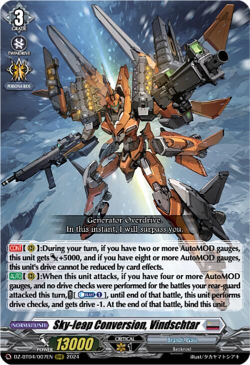 Sky-leap Conversion, Vindschtar, DZ-BT04: Destined Showdown DZ-BT04/007EN