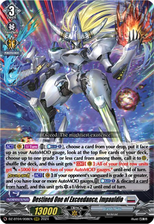Destined One of Exceedance, Impauldio, DZ-BT04: Destined Showdown DZ-BT04/008EN
