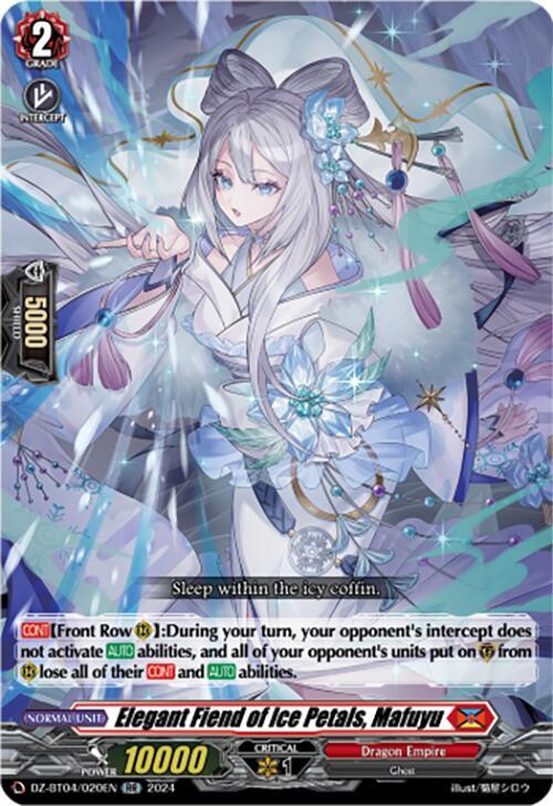 Elegant Fiend of Ice Petals, Mafuyu, DZ-BT04: Destined Showdown DZ-BT04/020EN