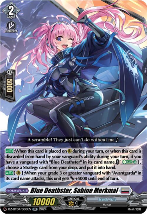 Blue Deathster, Sabine Merkmal, DZ-BT04: Destined Showdown DZ-BT04/030EN