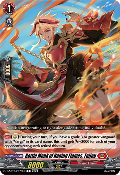 Battle Monk of Raging Flames, Taijou, DZ-BT04: Destined Showdown DZ-BT04/073EN