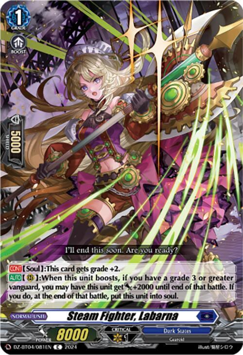 Steam Fighter, Labarna, DZ-BT04: Destined Showdown DZ-BT04/081EN