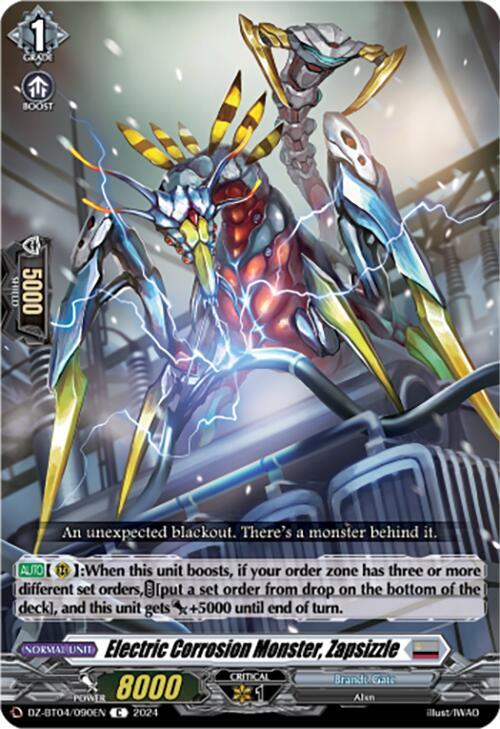 Electric Corrosion Monster, Zapsizzle, DZ-BT04: Destined Showdown DZ-BT04/090EN
