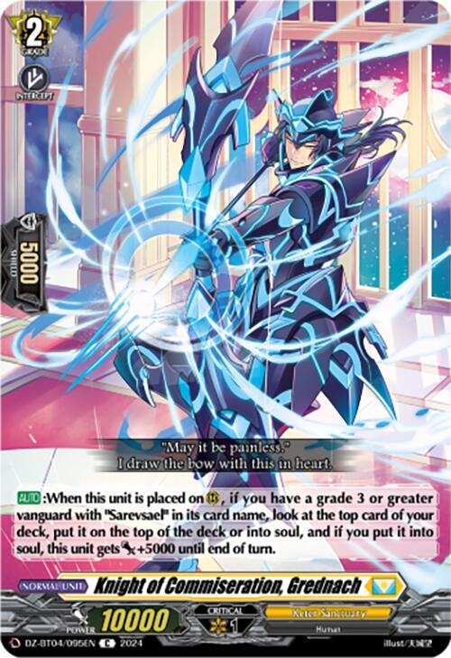 Knight of Commiseration, Grednach, DZ-BT04: Destined Showdown DZ-BT04/095EN