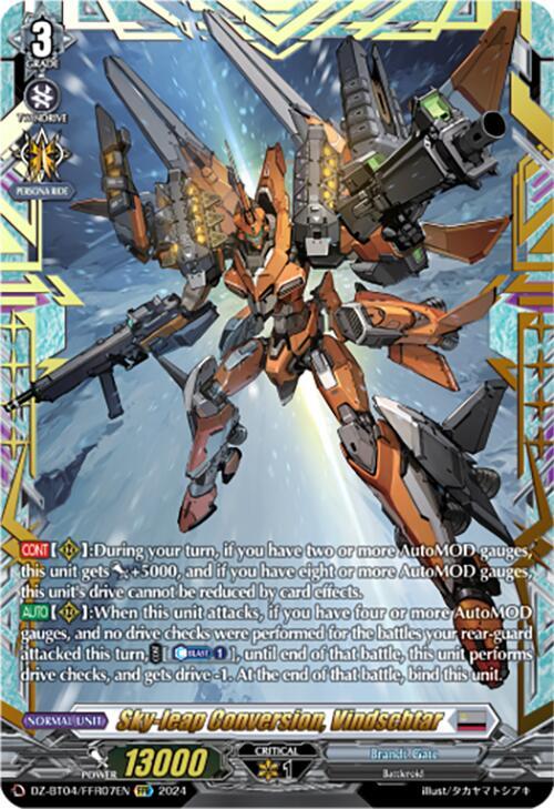 Sky-leap Conversion, Vindschtar (FFR), DZ-BT04: Destined Showdown DZ-BT04/FFR07EN