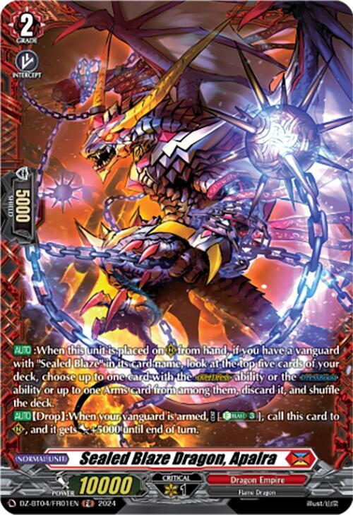 Sealed Blaze Dragon, Apalra (FR), DZ-BT04: Destined Showdown DZ-BT04/FR01EN
