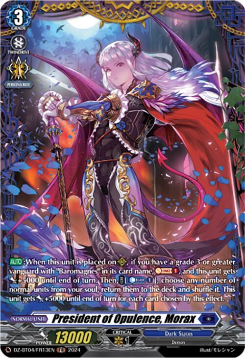 President of Opulence, Morax (FR), DZ-BT04: Destined Showdown DZ-BT04/FR13EN