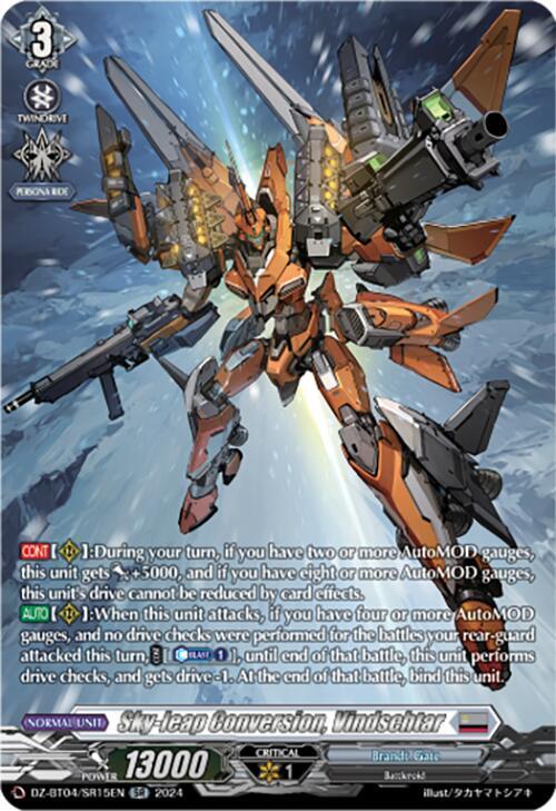 Sky-leap Conversion, Vindschtar (SR), DZ-BT04: Destined Showdown DZ-BT04/SR15EN