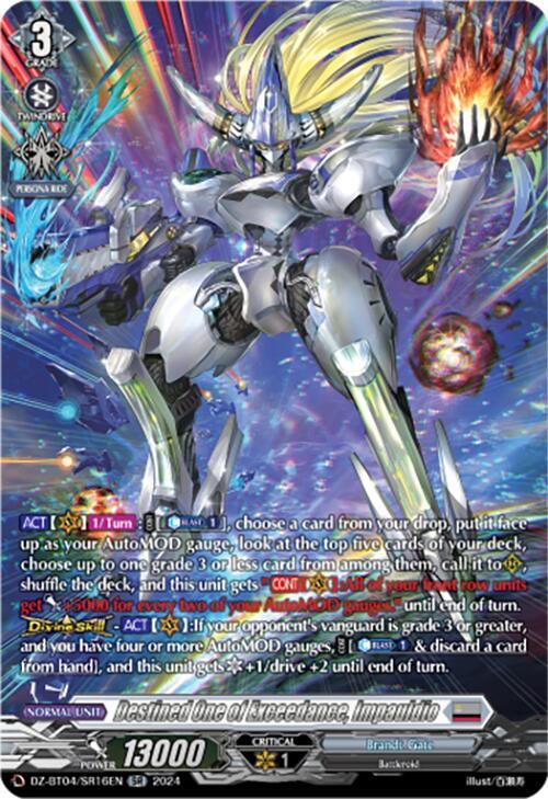 Destined One of Exceedance, Impauldio (SR), DZ-BT04: Destined Showdown DZ-BT04/SR16EN