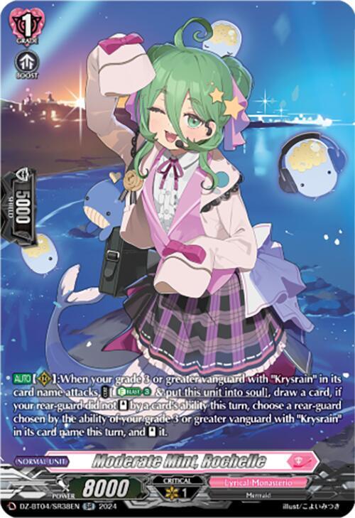 Moderate Mint, Rochelle (SR), DZ-BT04: Destined Showdown DZ-BT04/SR38EN