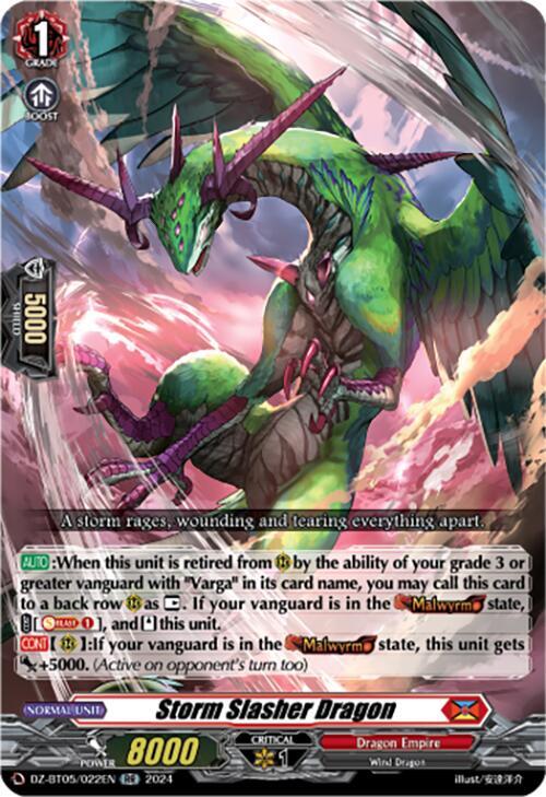 Storm Slasher Dragon, DZ-BT05: Omniscient Awakening DZ-BT05/022EN