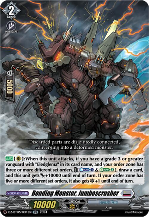 Bonding Monster, Jumboscrusher, DZ-BT05: Omniscient Awakening DZ-BT05/031EN