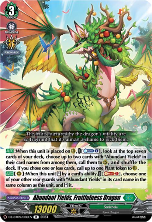 Abundant Yields, Fruitfulness Dragon, DZ-BT05: Omniscient Awakening DZ-BT05/060EN
