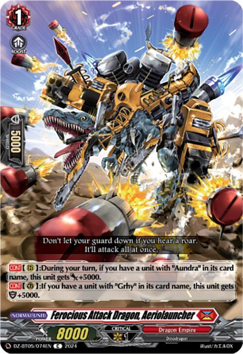 Ferocious Attack Dragon, Aeriolauncher, DZ-BT05: Omniscient Awakening DZ-BT05/074EN