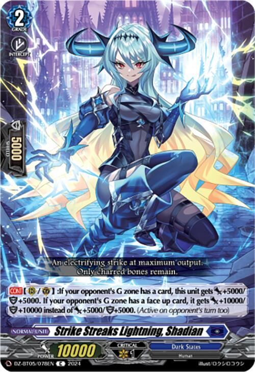 Strike Streaks Lightning, Shadian, DZ-BT05: Omniscient Awakening DZ-BT05/078EN