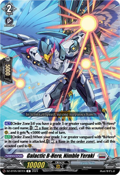 Galactic B-Hero, Nimble Yeraki, DZ-BT05: Omniscient Awakening DZ-BT05/087EN