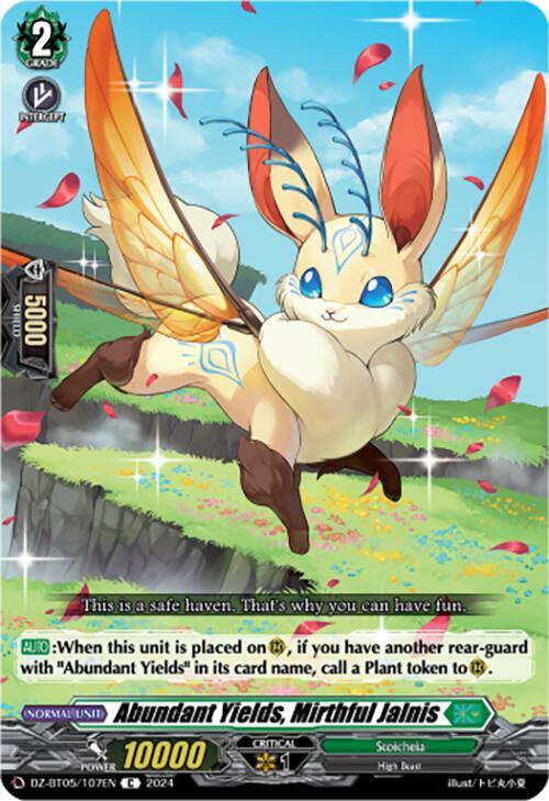Abundant Yields, Mirthful Jalnis, DZ-BT05: Omniscient Awakening DZ-BT05/107EN