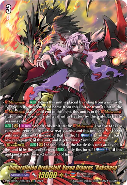 Unparalleled Drekasleif, Varga Dragres "Rakshasa" (DSR), DZ-BT05: Omniscient Awakening DZ-BT05/DSR01EN