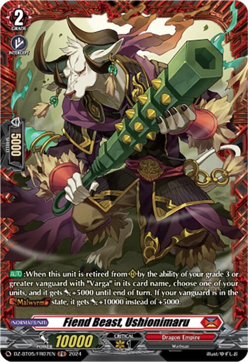 Fiend Beast, Ushionimaru (FR), DZ-BT05: Omniscient Awakening DZ-BT05/FR07EN