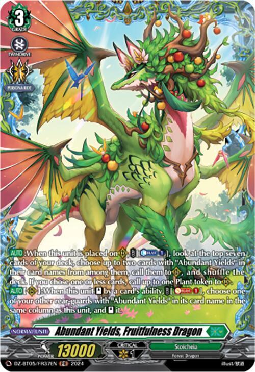 Abundant Yields, Fruitfulness Dragon (FR), DZ-BT05: Omniscient Awakening DZ-BT05/FR37EN