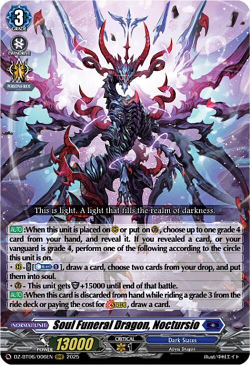 Soul Funeral Dragon, Noctursio, DZ-BT06: Generation Dragenesis DZ-BT06/006EN