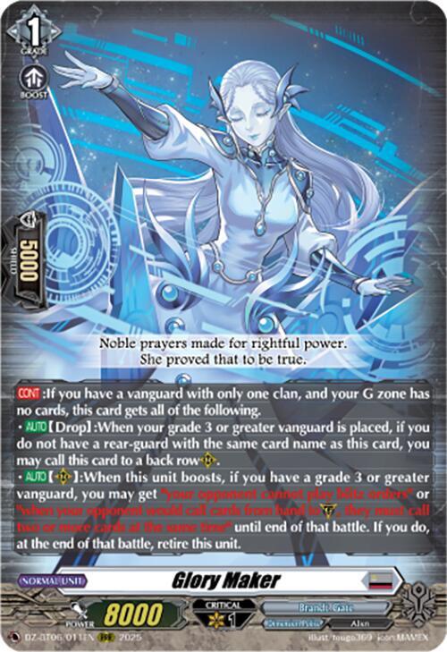 Glory Maker, DZ-BT06: Generation Dragenesis DZ-BT06/011EN