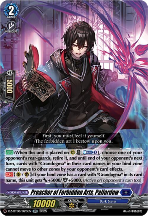 Preacher of Forbidden Arts, Pallordow, DZ-BT06: Generation Dragenesis DZ-BT06/026EN