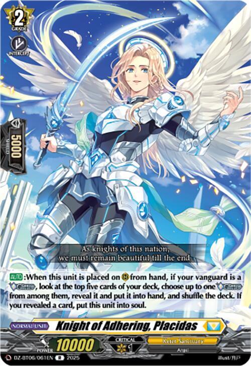 Knight of Adhering, Placidas, DZ-BT06: Generation Dragenesis DZ-BT06/061EN