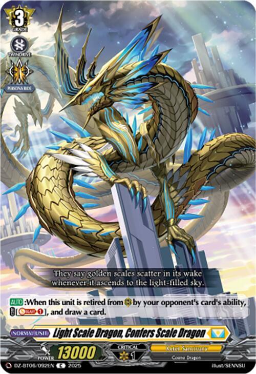 Light Scale Dragon, Confers Scale Dragon, DZ-BT06: Generation Dragenesis DZ-BT06/092EN