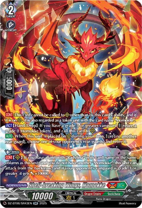 Shell-breaking Wings, Momokke (SR), DZ-BT06: Generation Dragenesis DZ-BT06/SR43EN