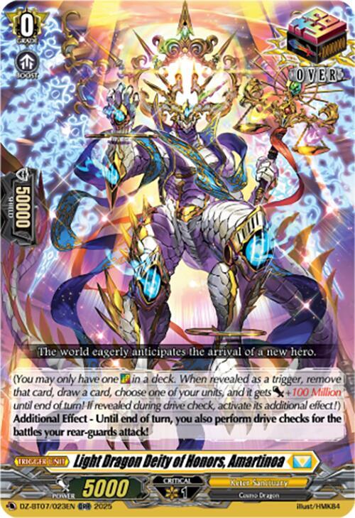 Light Dragon Deity of Honors, Amartinoa, DZ-BT07: Moon Fangs & Cerulean Blaze DZ-BT07/023EN