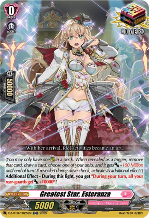 Greatest Star, Esteranza, DZ-BT07: Moon Fangs & Cerulean Blaze DZ-BT07/025EN
