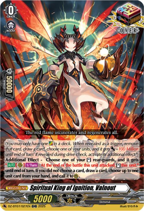 Spiritual King of Ignition, Valnout, DZ-BT07: Moon Fangs & Cerulean Blaze DZ-BT07/027EN