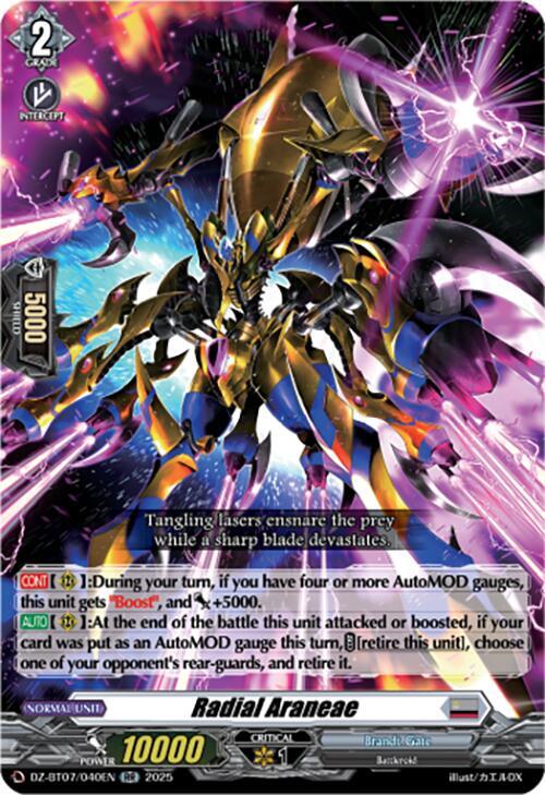 Radial Araneae, DZ-BT07: Moon Fangs & Cerulean Blaze DZ-BT07/040EN