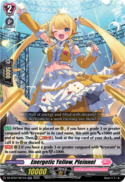 Energetic Yellow, Pleinnel, DZ-BT07: Moon Fangs & Cerulean Blaze DZ-BT07/051EN