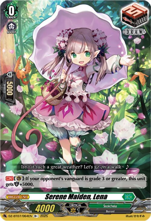 Serene Maiden, Lena, DZ-BT07: Moon Fangs & Cerulean Blaze DZ-BT07/064EN