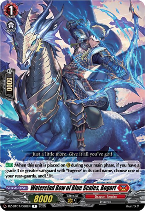 Waterclad Bow of Blue Scales, Bogart, DZ-BT07: Moon Fangs & Cerulean Blaze DZ-BT07/068EN